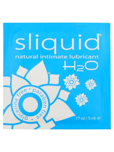 Sliquid Naturals H2O Pillow Water Based Intimate Lubricant .17 Oz